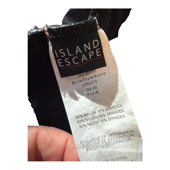 Island Escape Women's Floral Print Gemini Underwire Tankini Top -‎ 14 - Multi - Picture 10 of 13